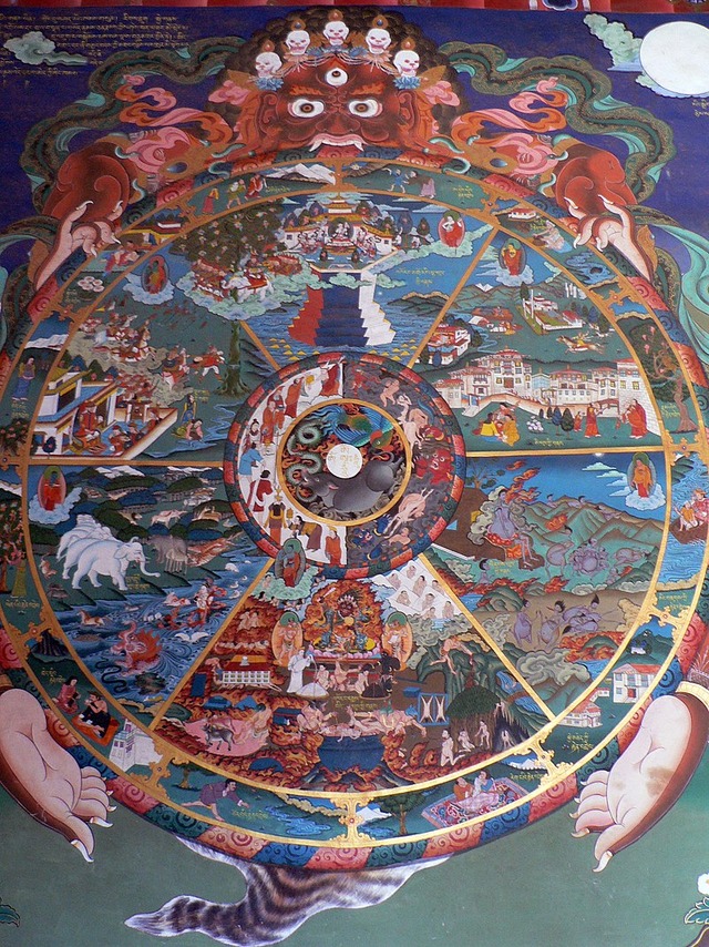 The_wheel_of_life,_Trongsa_dzong