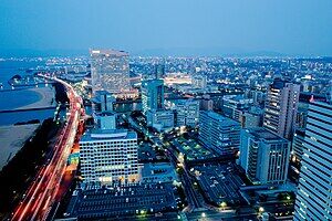 View_from_Fukuoka_Tower_at_Blue_Hour