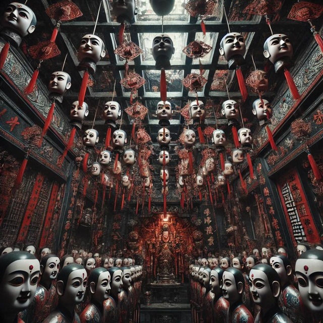 A_dark_Taoist_temple_interior_with_an_eerie_atmosp