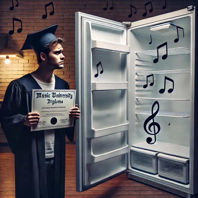 A_young_graduate_holding_a_music_university_diplom